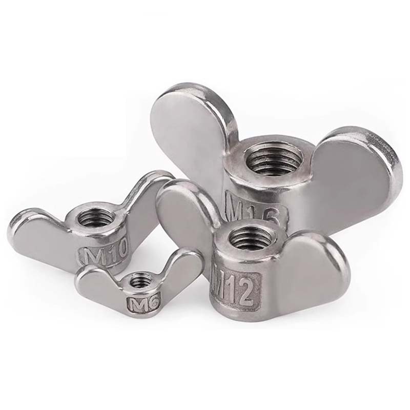 Kulaté křídlové matice z americké uhlíkové oceli