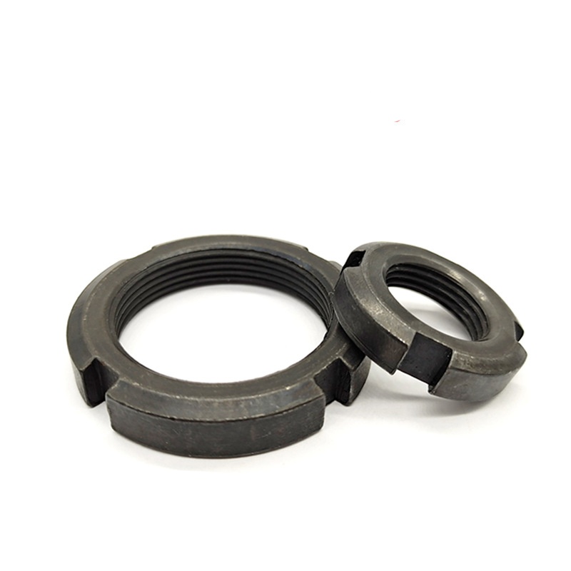 Dvojitě zajištěná drážková pojistná kulatá matice