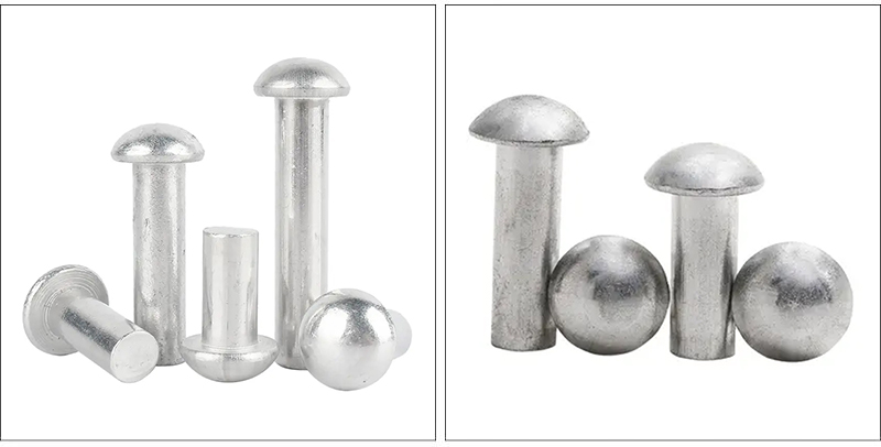 Solid flat round head rivet