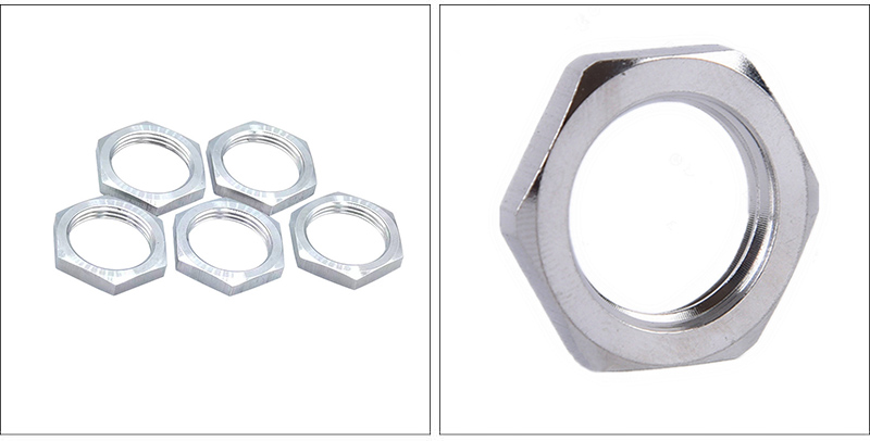 Hexagon flat jam nuts