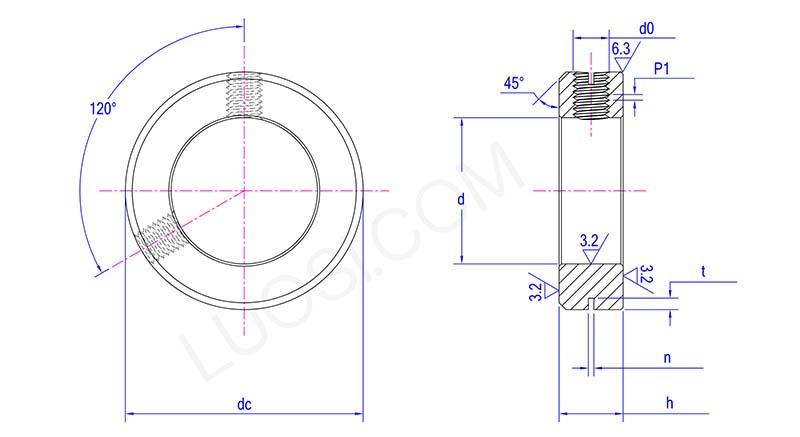 Screw Lock Ring With Set Screw Screw Lock Ring With Set Screw