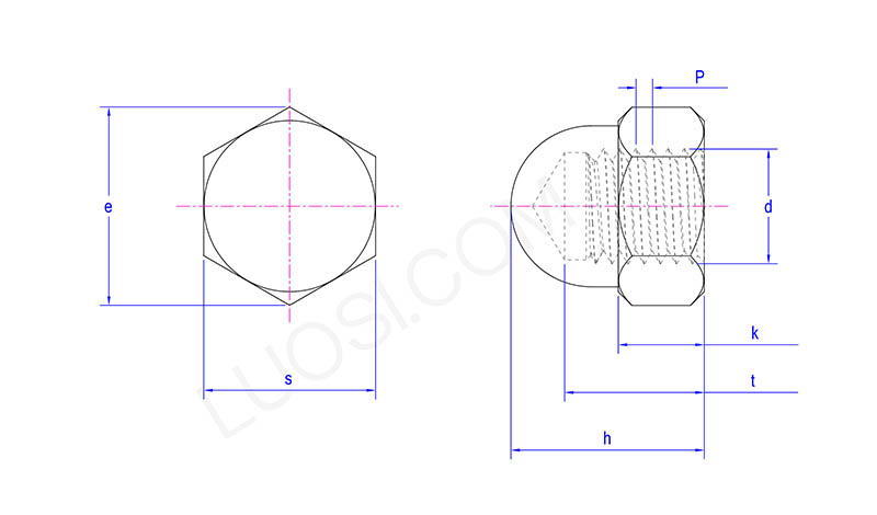 Acorn Hex Nuts