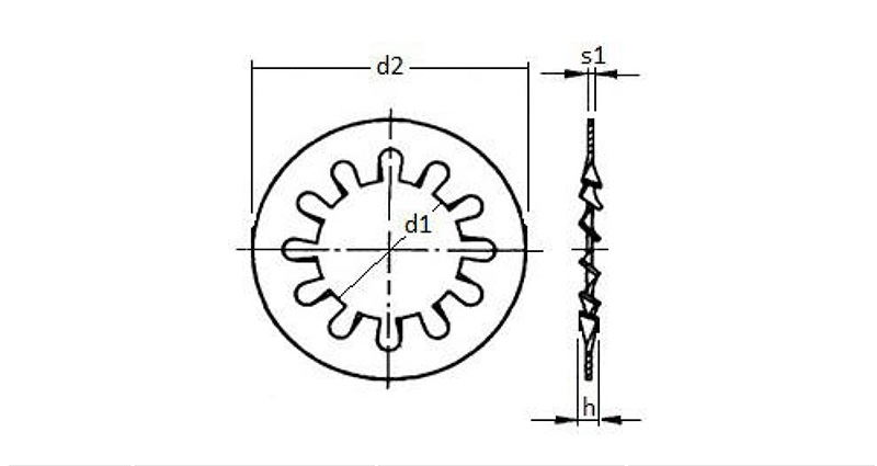 Lock Washers with Teeth Internal
