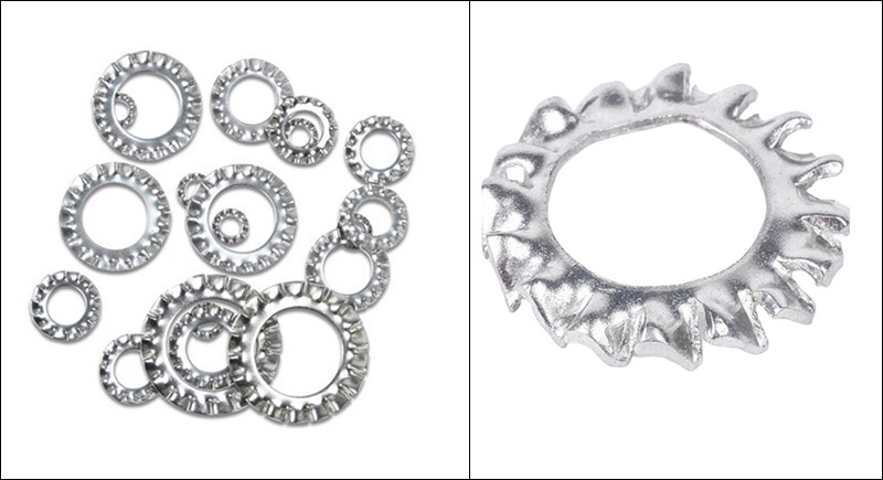 Lock Washers with Serrated Toothed