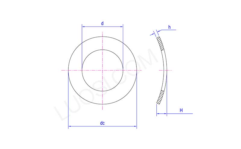 DIN 137A M10 Specifications Curved Spring Washers