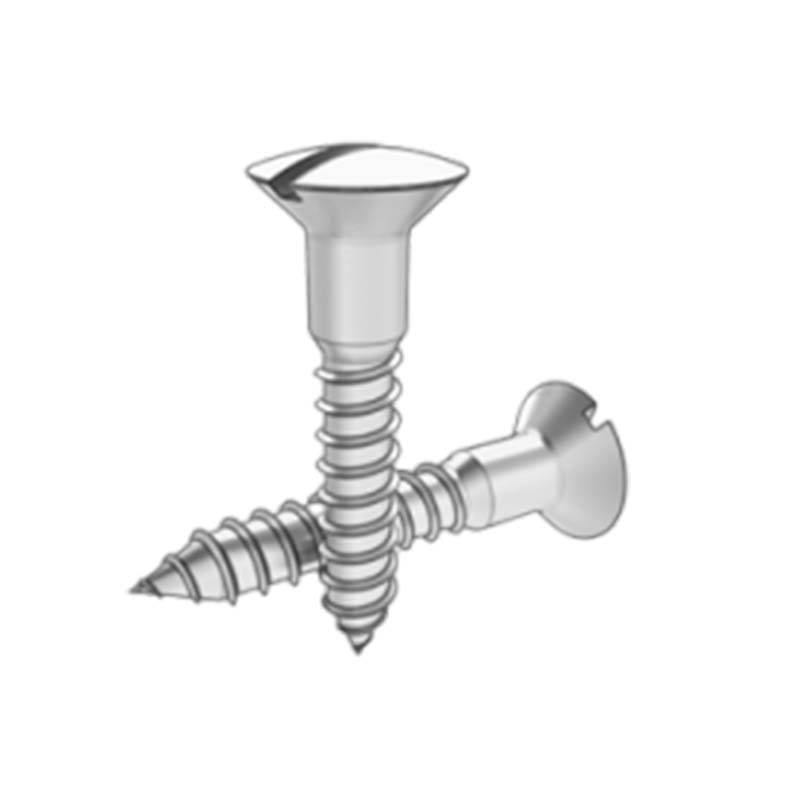 Šroub do dřeva se zápustnou hlavou s drážkou